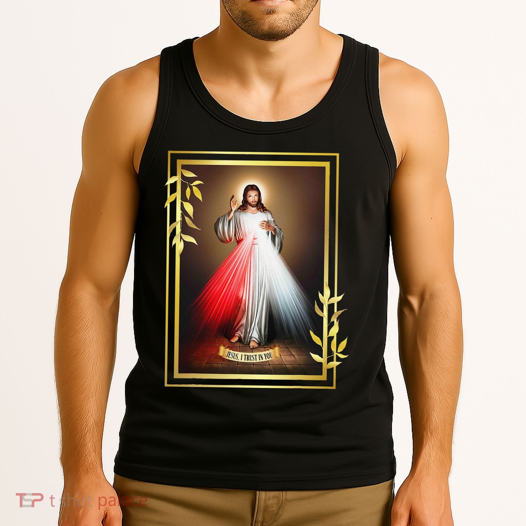 Divine Mercy Jesus Christ Jesus I Trust In You Catholic Tank Top