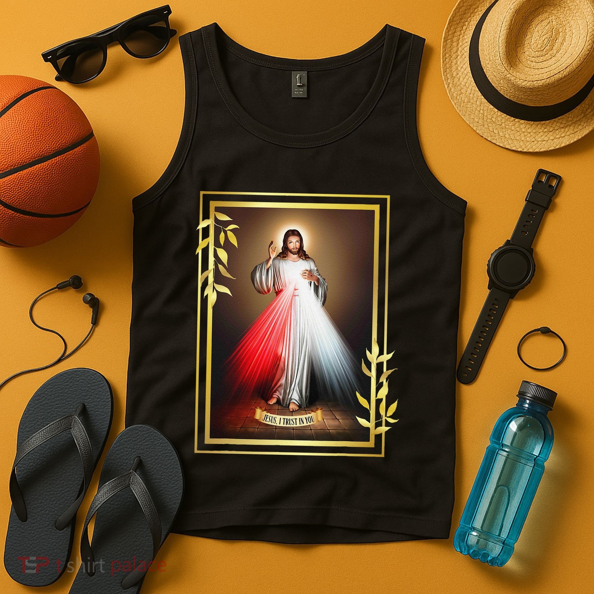 Divine Mercy Jesus Christ Jesus I Trust In You Catholic Tank Top