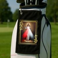 Divine Mercy Jesus Christ Jesus I Trust In You Catholic Golf Towel thumb 2