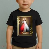 Divine Mercy Jesus Christ Jesus I Trust In You Catholic Toddler T-Shirt thumb 2
