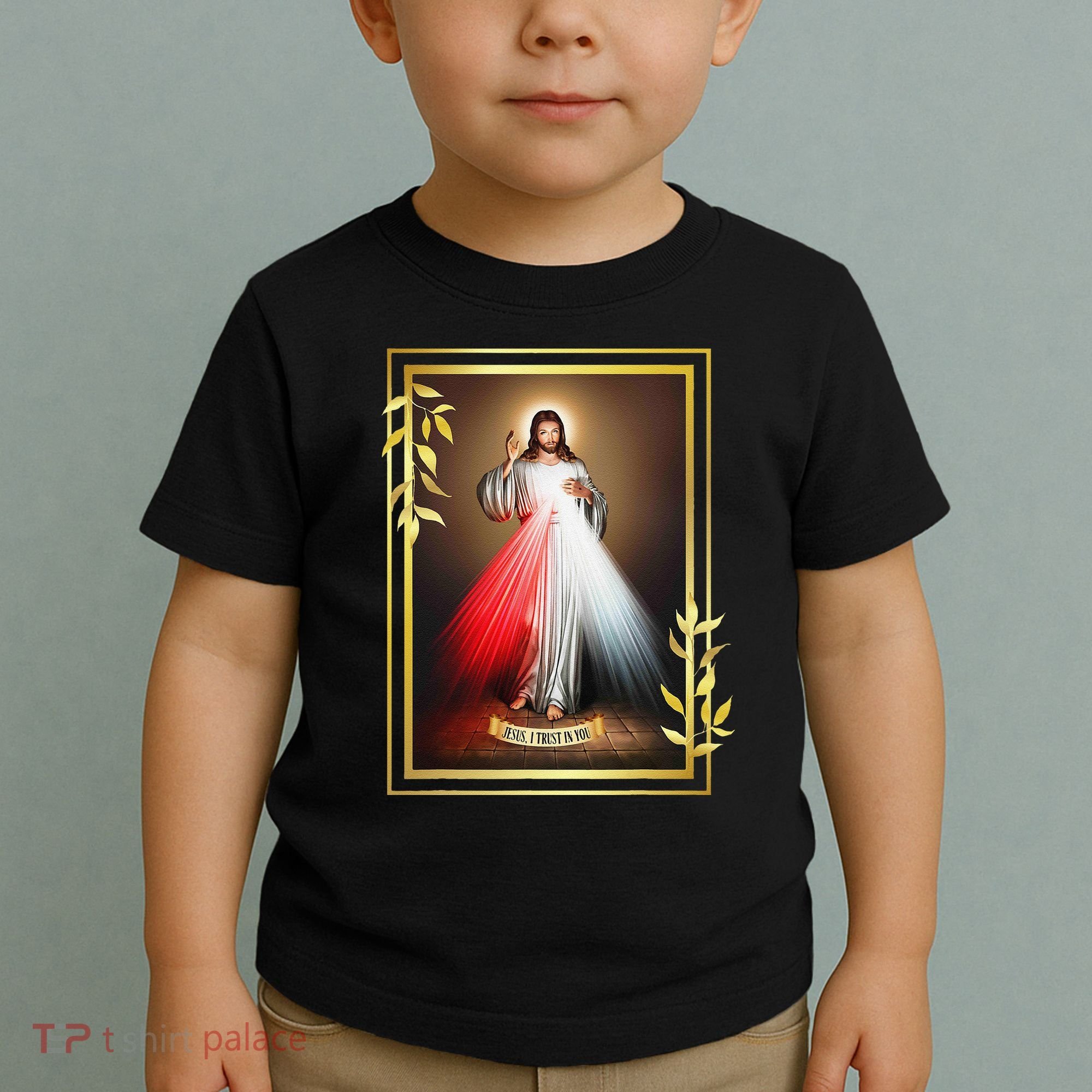 Divine Mercy Jesus Christ Jesus I Trust In You Catholic Toddler T-Shirt