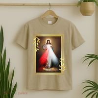 Divine Mercy Jesus Christ Jesus I Trust In You Catholic T-Shirt thumb 2