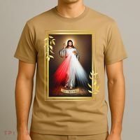 Divine Mercy Jesus Christ Jesus I Trust In You Catholic T-Shirt thumb 3