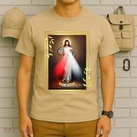 Divine Mercy Jesus Christ Jesus I Trust In You Catholic T-Shirt thumb 6