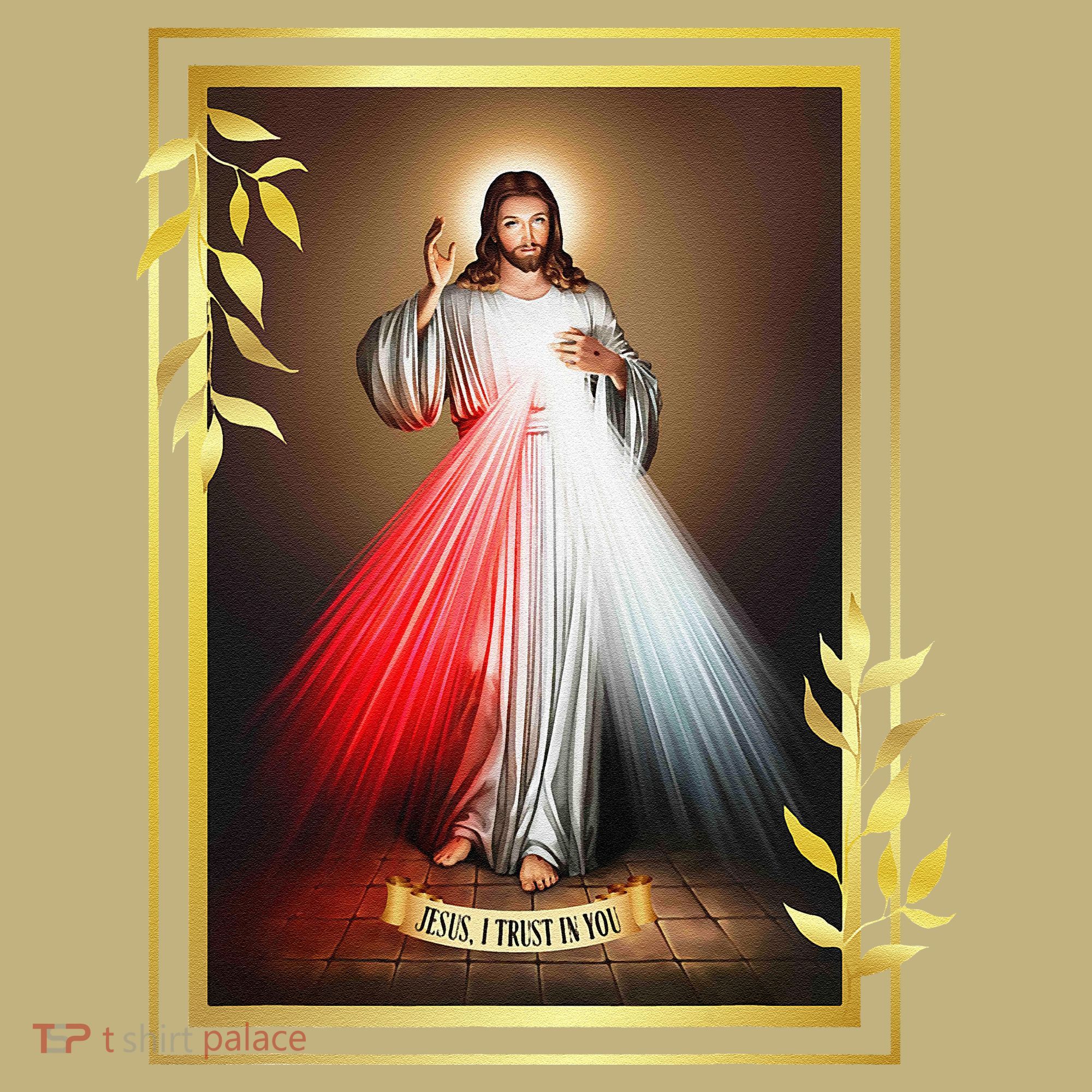 Divine Mercy Jesus Christ Jesus I Trust In You Catholic Polo