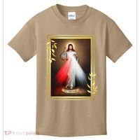 Divine Mercy Jesus Christ Jesus I Trust In You Catholic Kids T-Shirt thumb 0