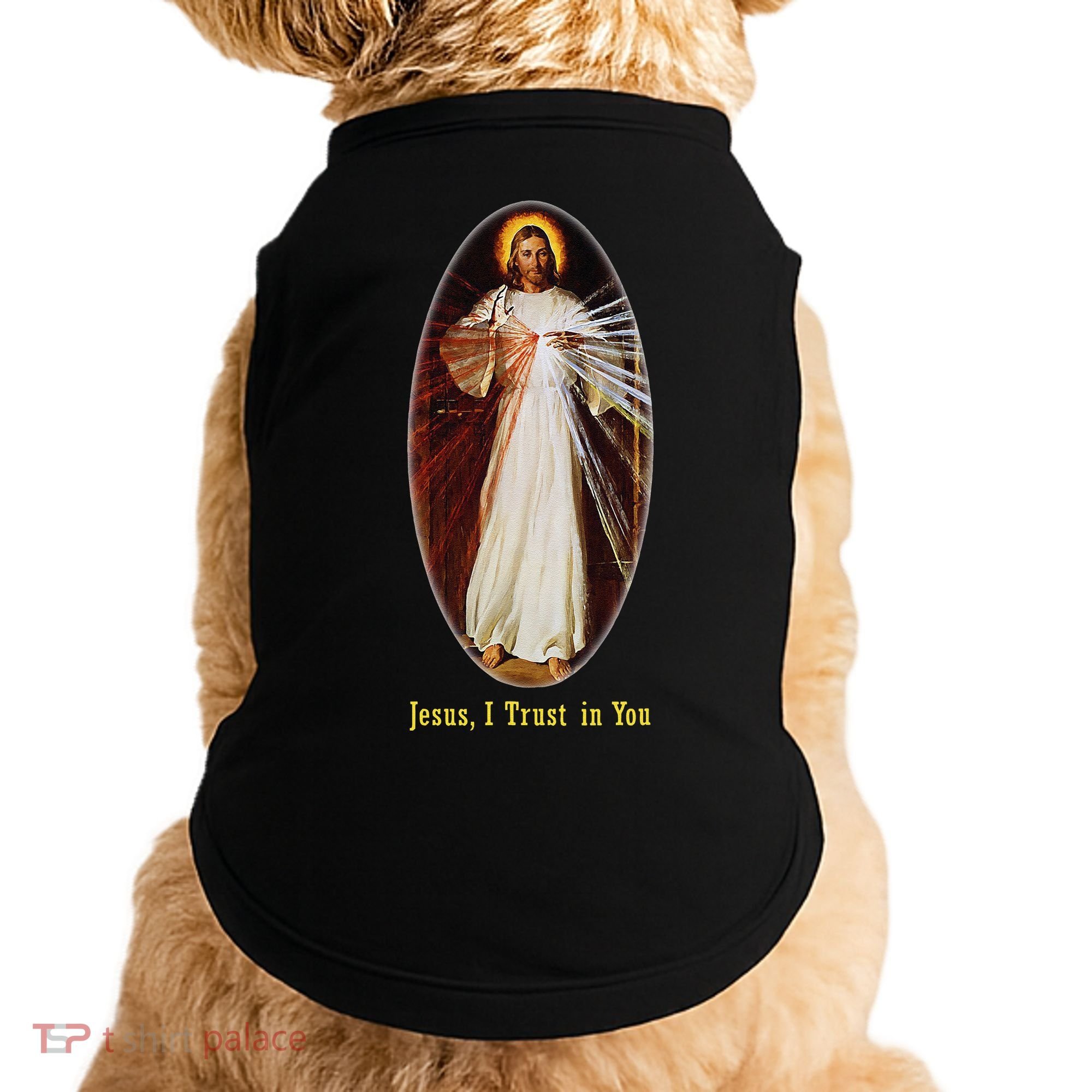 Divine Mercy Jesus I Trust In You (2) Doggie Tank