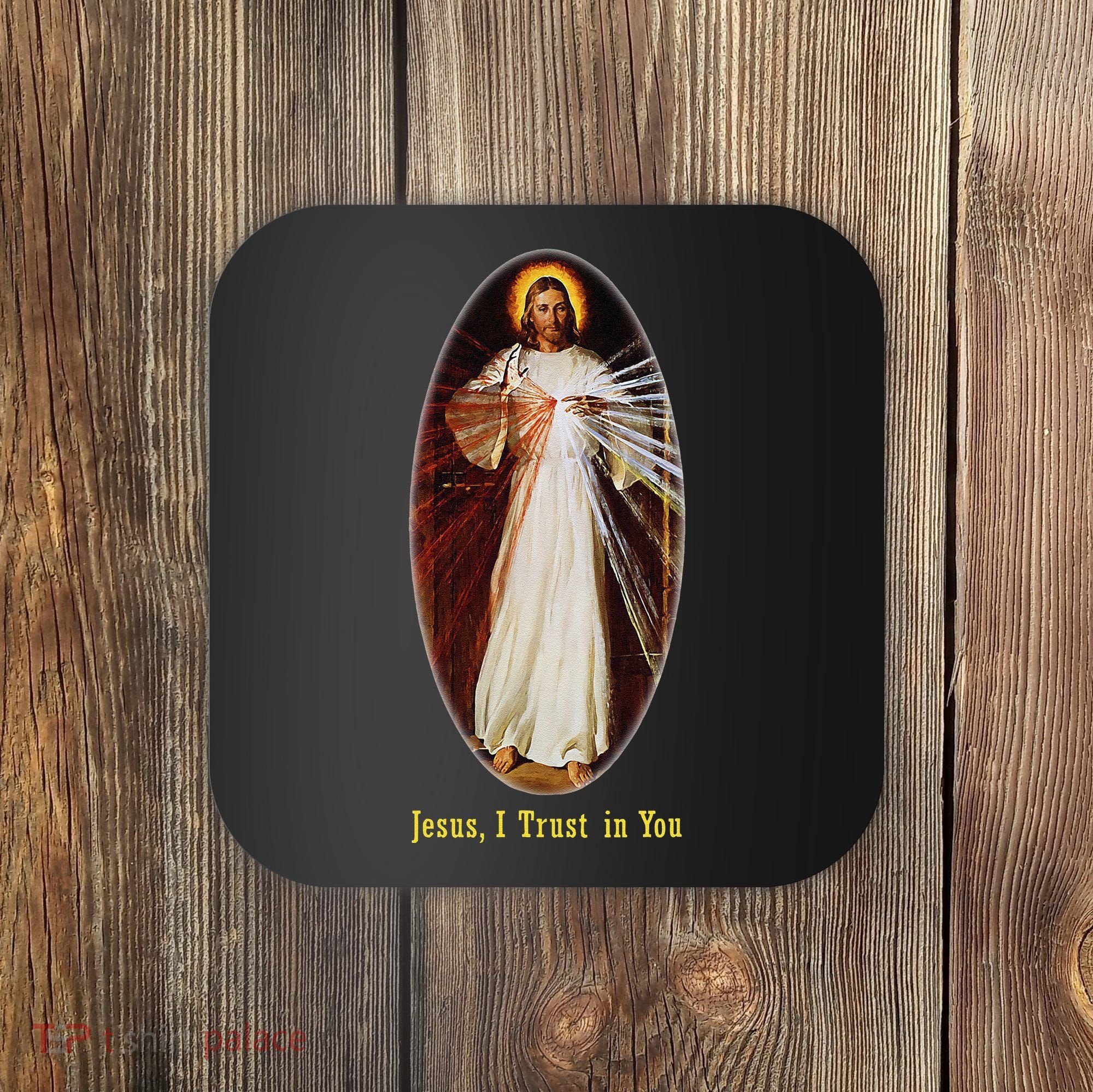 Divine Mercy Jesus I Trust In You (2) Coaster