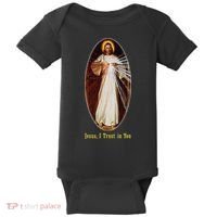 Divine Mercy Jesus I Trust In You (2) Baby Bodysuit thumb 0