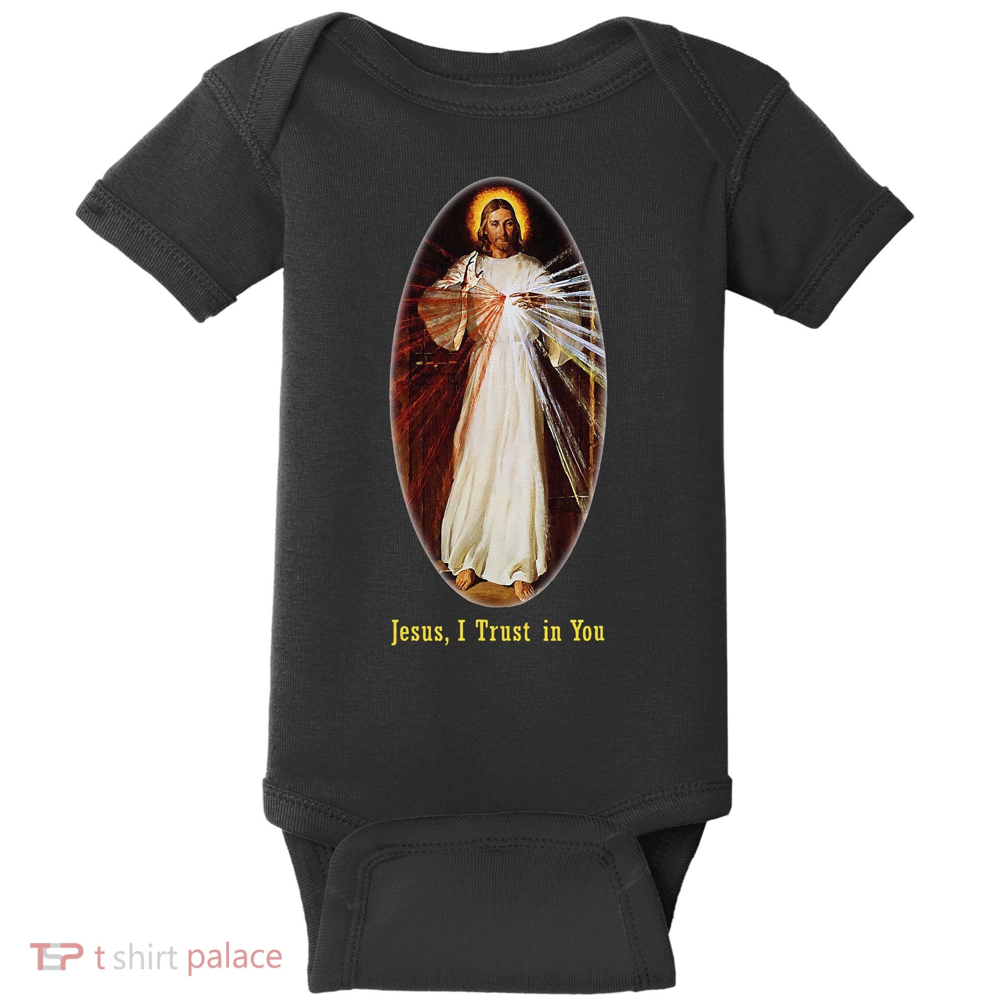 Divine Mercy Jesus I Trust In You (2) Baby Bodysuit