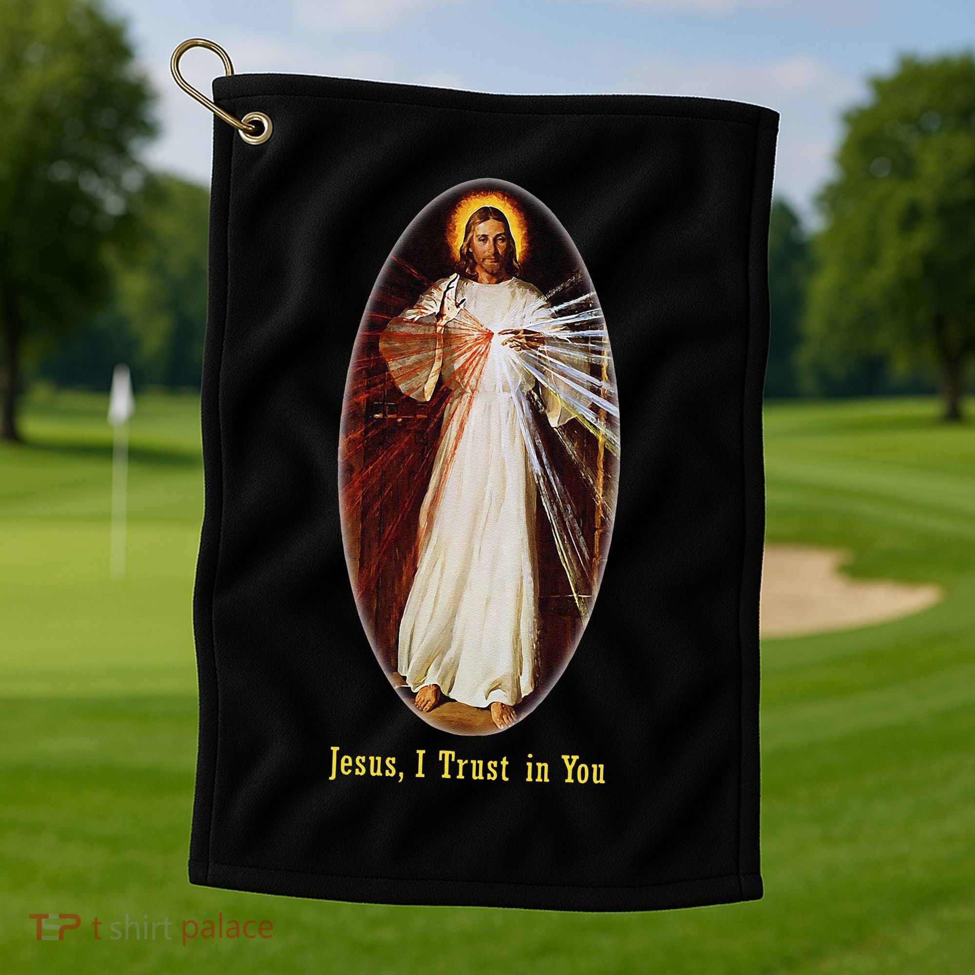 Divine Mercy Jesus I Trust In You (2) Golf Towel