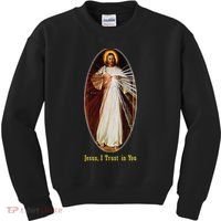 Divine Mercy Jesus I Trust In You (2) Kids Sweatshirt thumb 0
