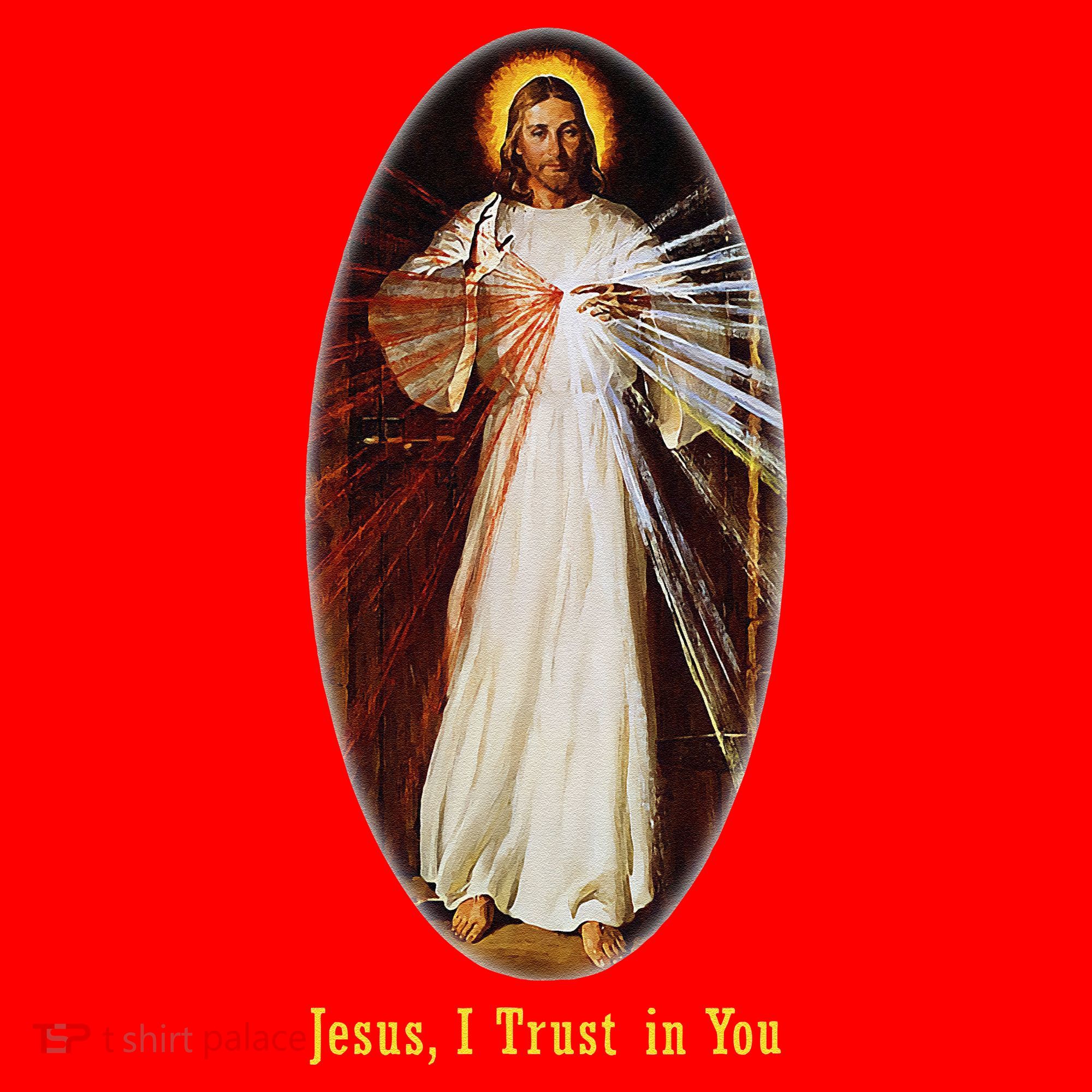 Divine Mercy Jesus I Trust In You (2) Santa Hat