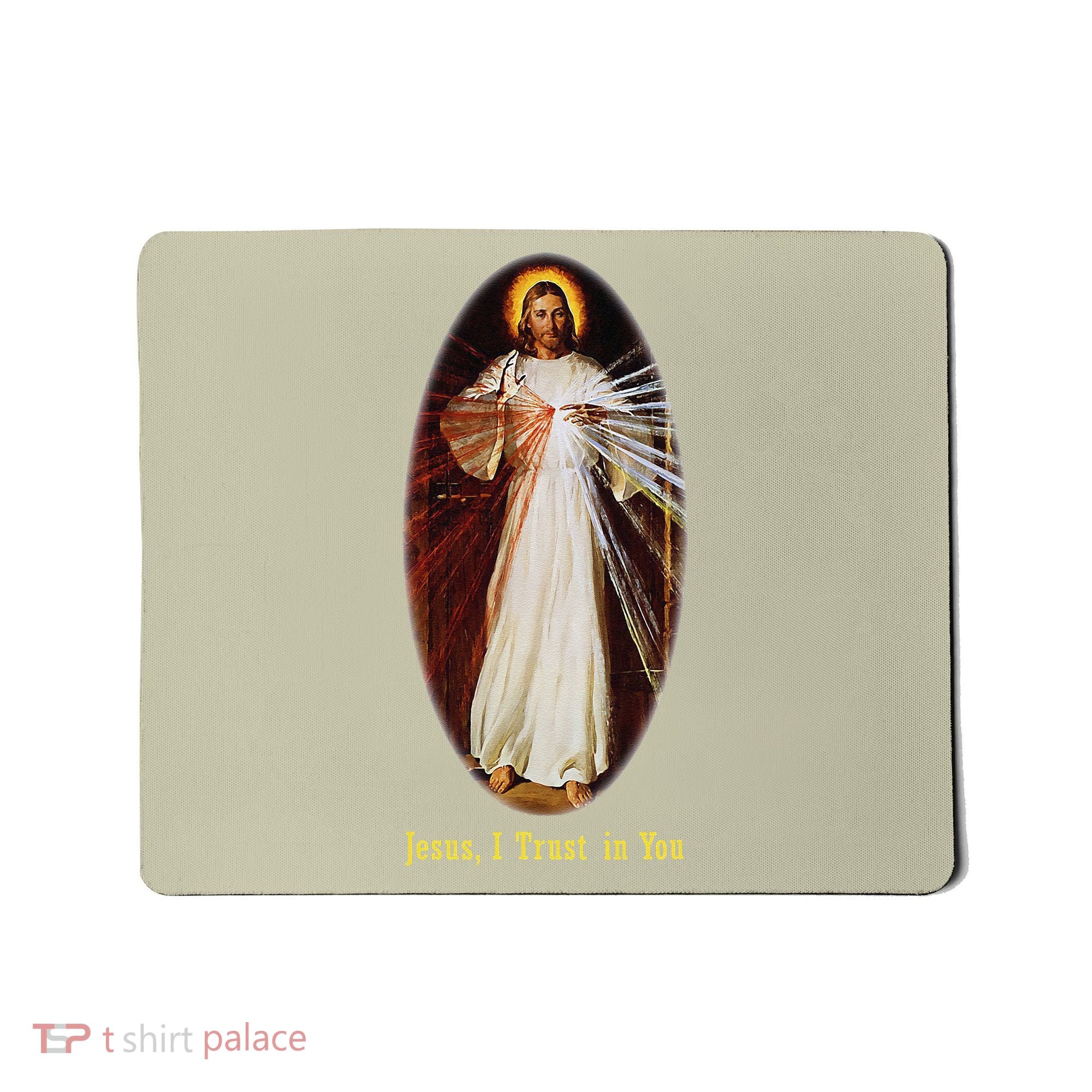 Divine Mercy Jesus I Trust In You (2) Mousepad
