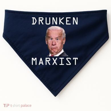 Drunken Marxist Joe Biden USA-Made Doggie Bandana