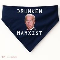 Drunken Marxist Joe Biden USA-Made Doggie Bandana thumb 0