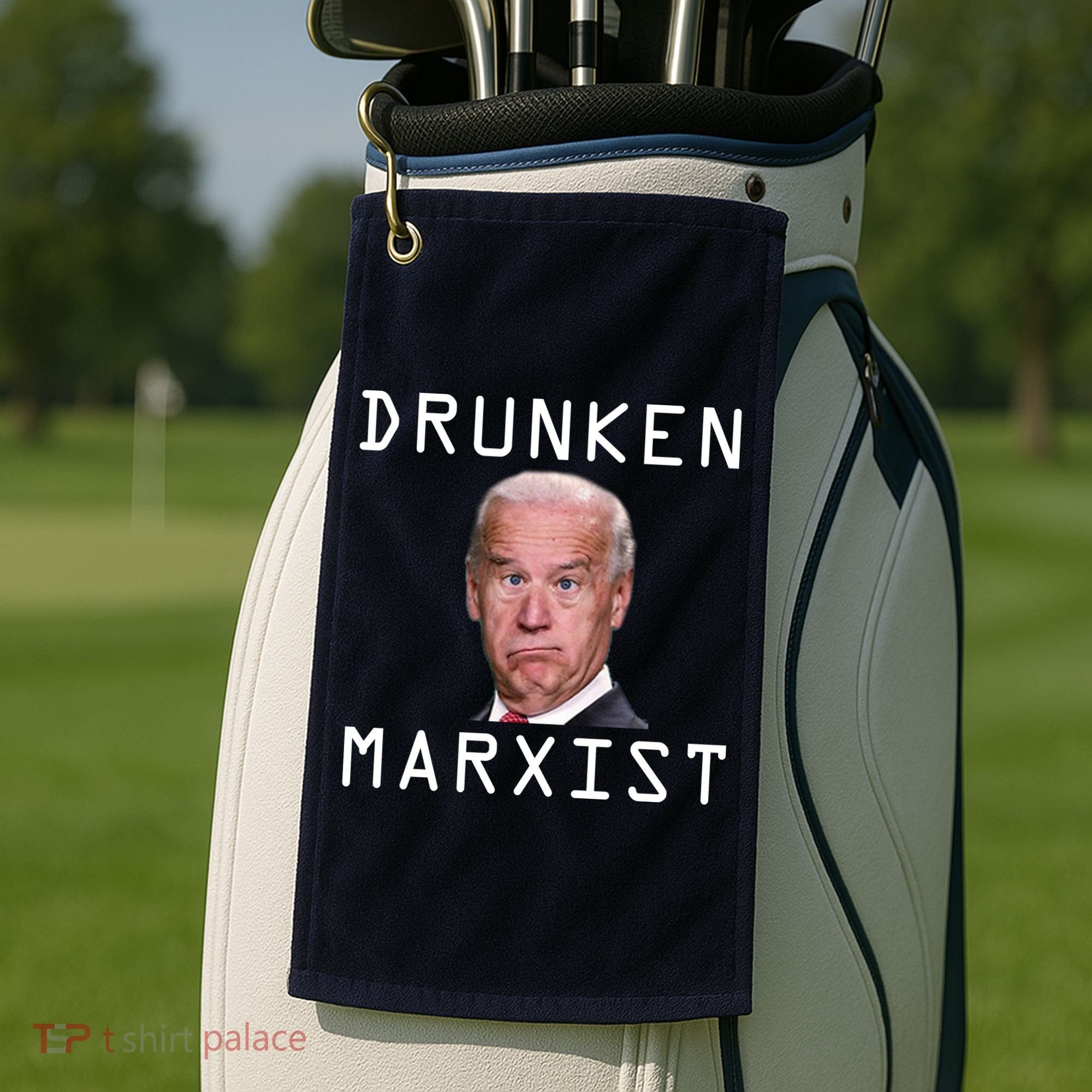 Drunken Marxist Joe Biden Golf Towel
