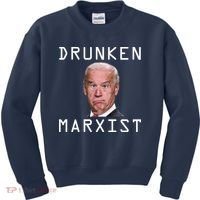 Drunken Marxist Joe Biden Kids Sweatshirt thumb 0