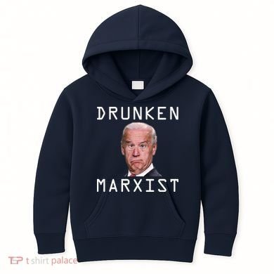 Drunken Marxist Joe Biden Kids Hoodie