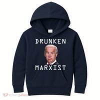 Drunken Marxist Joe Biden Kids Hoodie thumb 0