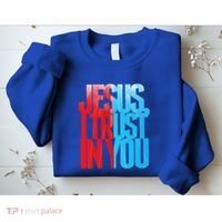Divine Mercy Jesus I Trust In You St Faustina Catholic Sweatshirt thumb 2