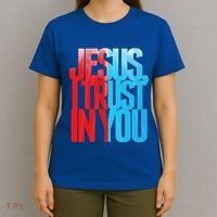 Divine Mercy Jesus I Trust In You St Faustina Catholic T-Shirt thumb 4
