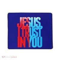 Divine Mercy Jesus I Trust In You St Faustina Catholic Mousepad thumb 0