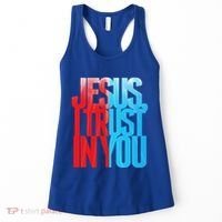 Divine Mercy Jesus I Trust In You St Faustina Catholic Women's Tank Top thumb 0