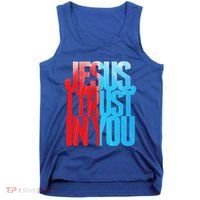 Divine Mercy Jesus I Trust In You St Faustina Catholic Tank Top thumb 0