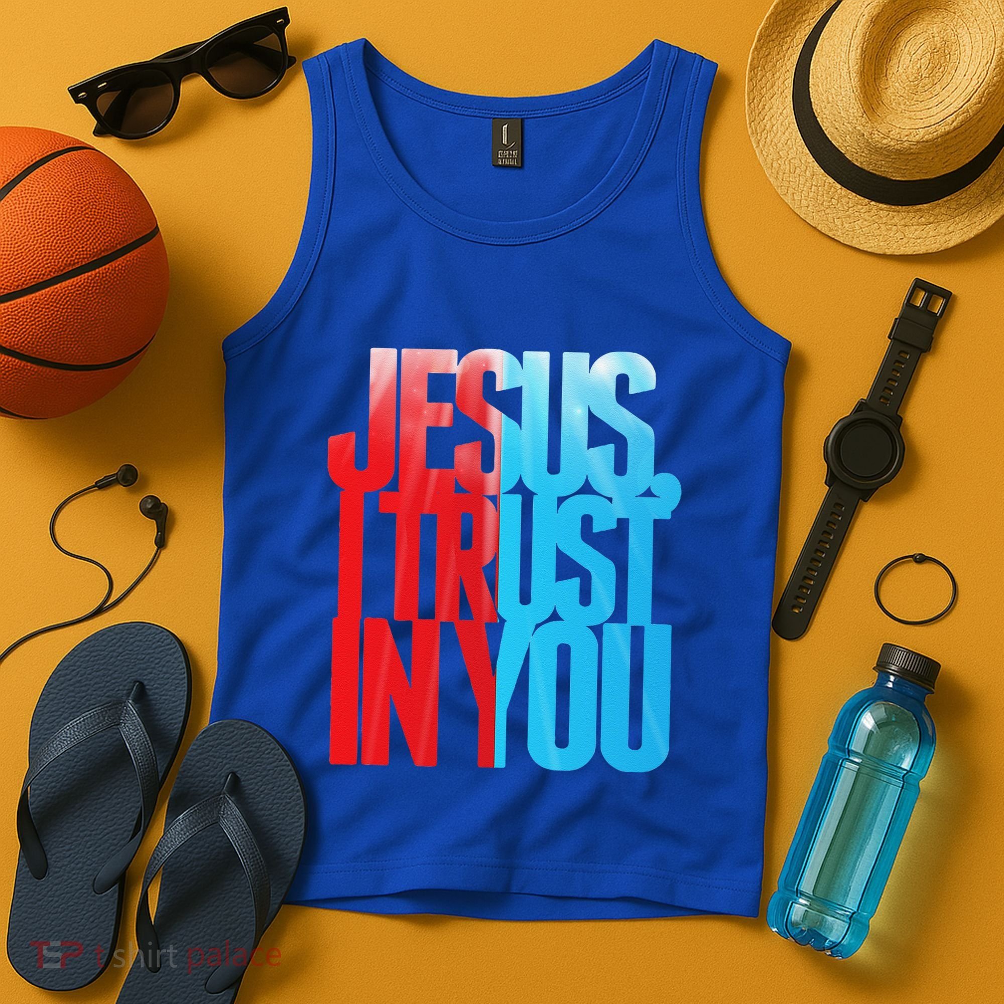 Divine Mercy Jesus I Trust In You St Faustina Catholic Tank Top