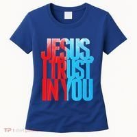 Divine Mercy Jesus I Trust In You St Faustina Catholic Women's T-Shirt thumb 0