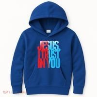 Divine Mercy Jesus I Trust In You St Faustina Catholic Kids Hoodie thumb 0