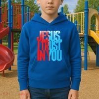 Divine Mercy Jesus I Trust In You St Faustina Catholic Kids Hoodie thumb 2