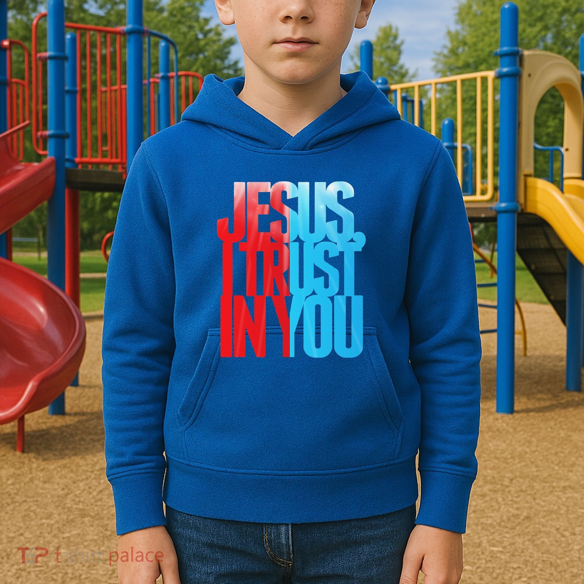 Divine Mercy Jesus I Trust In You St Faustina Catholic Kids Hoodie