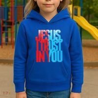 Divine Mercy Jesus I Trust In You St Faustina Catholic Kids Hoodie thumb 3