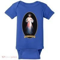 Divine Mercy Jesus I Trust In You Baby Bodysuit thumb 0