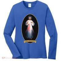 Divine Mercy Jesus I Trust In You Women's Long Sleeve Shirt thumb 0
