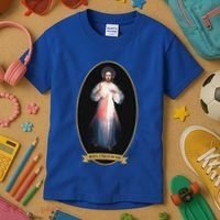 Divine Mercy Jesus I Trust In You Kids T-Shirt thumb 3