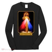 Divine Mercy Jesus I Trust In You Catholic Long Sleeve Shirt thumb 0