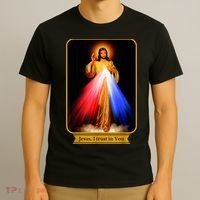 Divine Mercy Jesus I Trust In You Catholic T-Shirt thumb 3