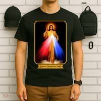 Divine Mercy Jesus I Trust In You Catholic T-Shirt thumb 6