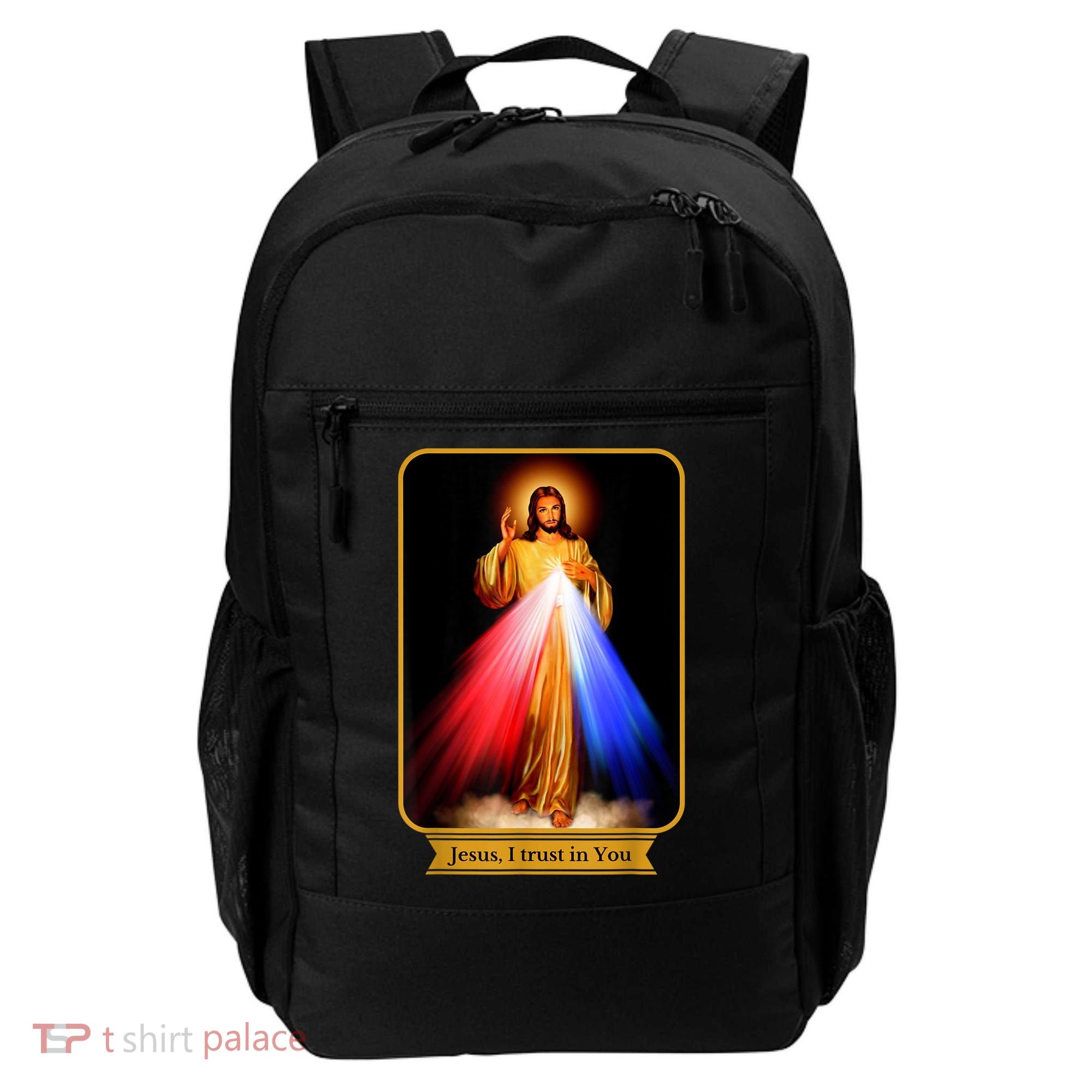 Divine Mercy Jesus I Trust In You Catholic Backpack