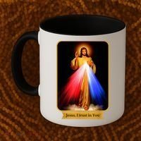 Divine Mercy Jesus I Trust In You Catholic Coffee Mug thumb 2