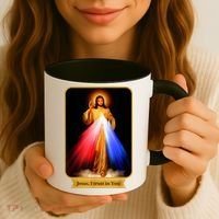 Divine Mercy Jesus I Trust In You Catholic Coffee Mug thumb 3