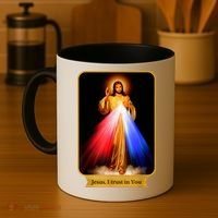 Divine Mercy Jesus I Trust In You Catholic Coffee Mug thumb 4