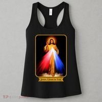 Divine Mercy Jesus I Trust In You Catholic Women's Tank Top thumb 3
