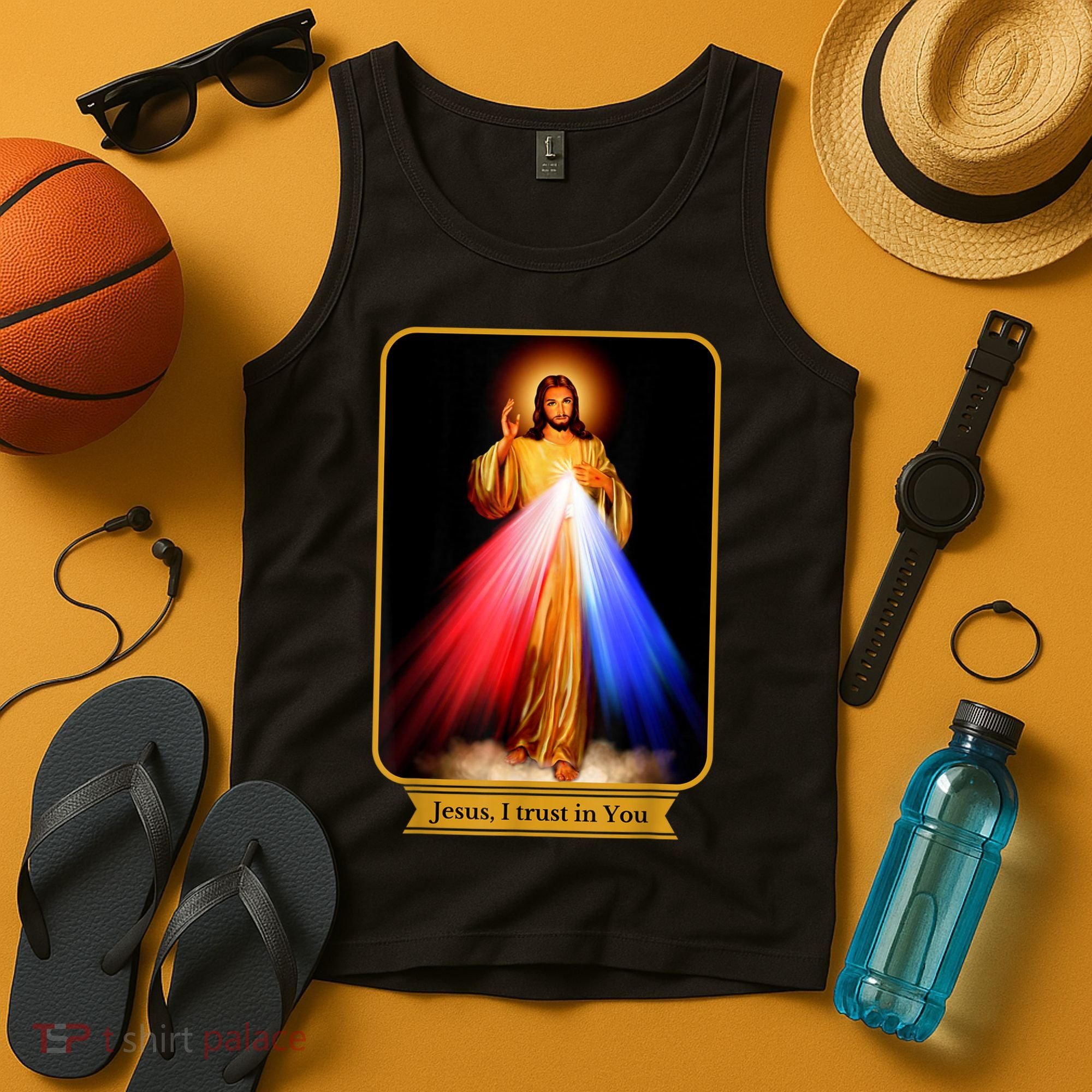 Divine Mercy Jesus I Trust In You Catholic Tank Top