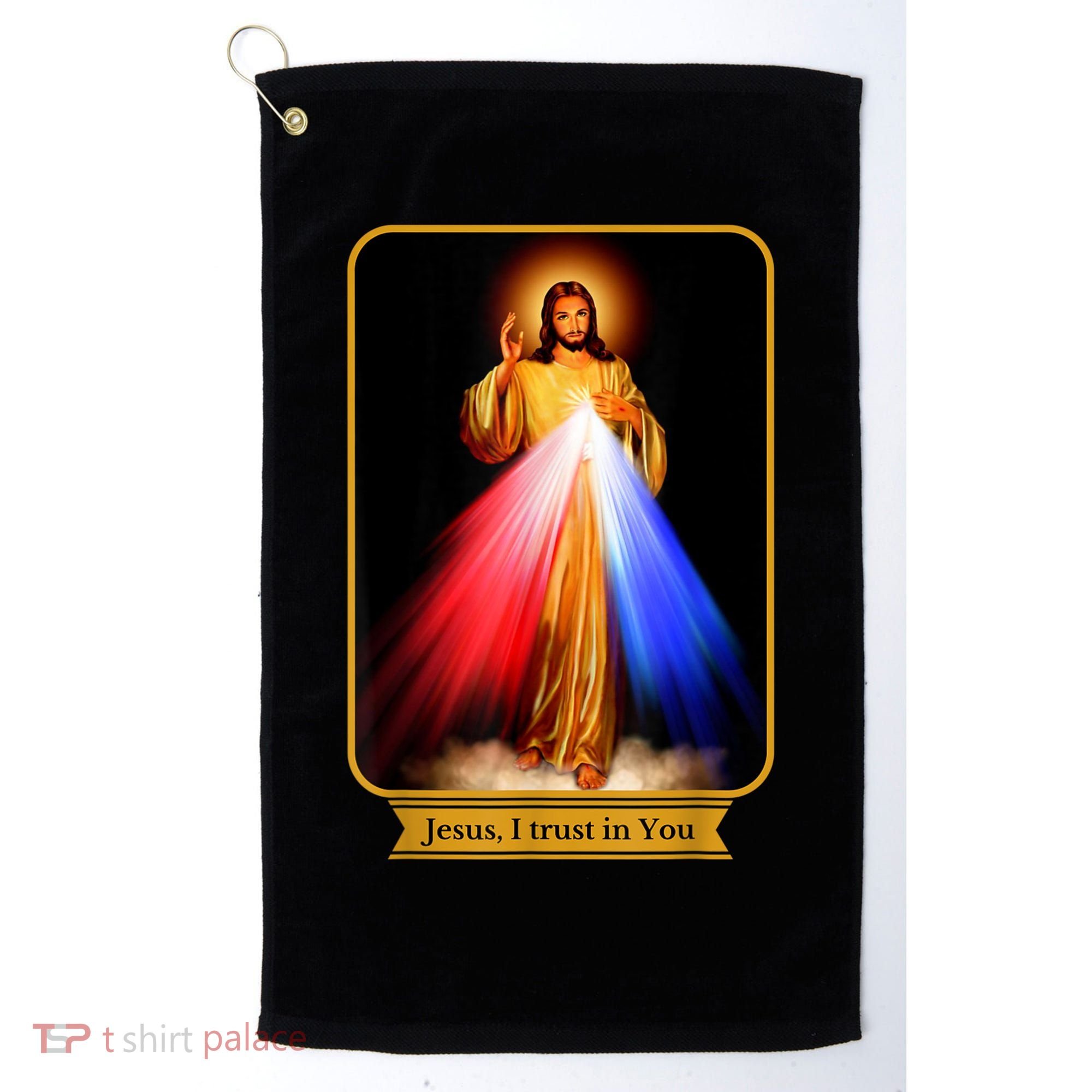 Divine Mercy Jesus I Trust In You Catholic Golf Towel