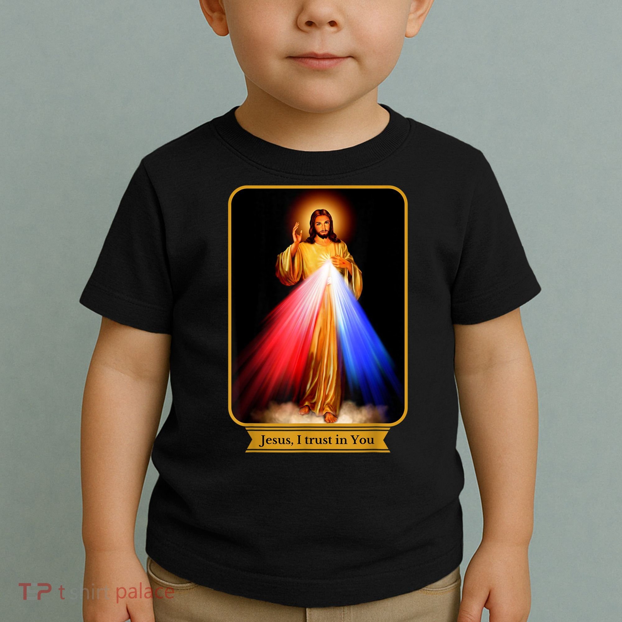 Divine Mercy Jesus I Trust In You Catholic Toddler T-Shirt