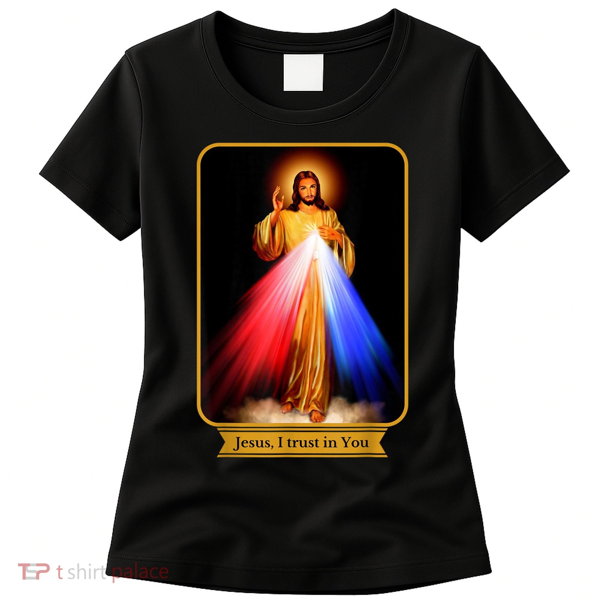 Divine Mercy Jesus I Trust In You Catholic Women's T-Shirt